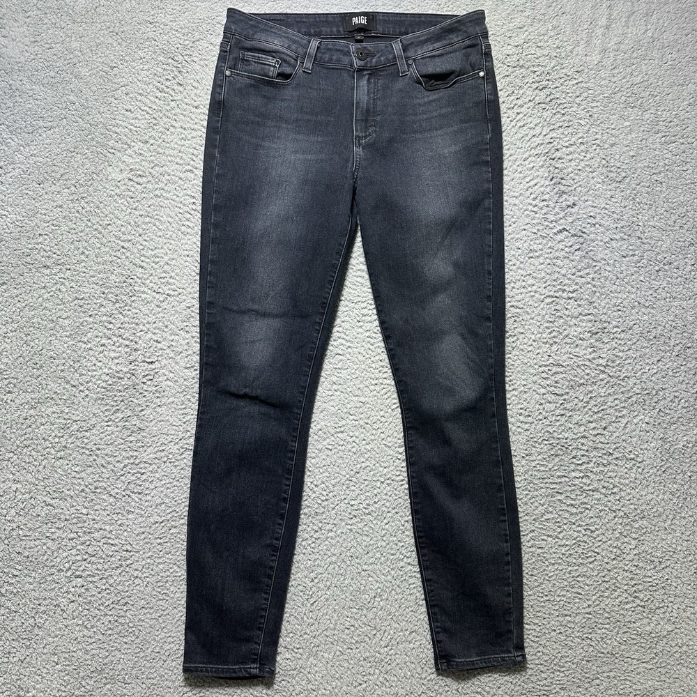 Paige‎ Jeans Womens 31 Blue Ankle Skinny Mercy Dark Wash Reed Zipper 31x28
